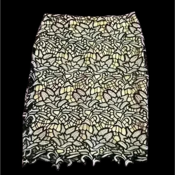 Adiva lace skirt black and beige size small - Picture 1 of 10